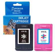 Cargar imagen en el visor de la galería, Cartucho de tinta compatible HP 670 NEGRO