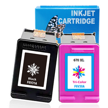 Cargar imagen en el visor de la galería, Cartucho de tinta compatible HP 670 CIAN