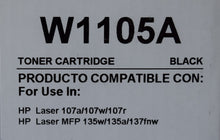 Cargar imagen en el visor de la galería, Tóner compatible HP 105a Negro
